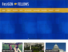 Tablet Screenshot of firstgenfellows.org